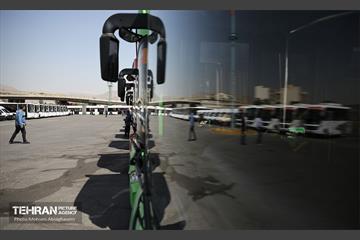 بازدید اصحاب رسانه از منطقه ۵ شرکت واحد اتوبوسرانی 22