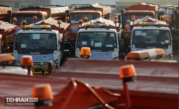 رزمایش زمستانه مشترک شهرداری تهران و پلیس راهور 46