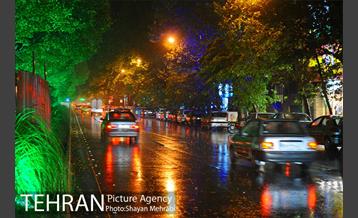 بارش شدید باران و تگرگ در تهران 9