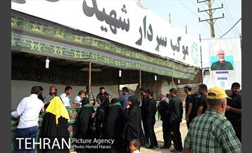 ارائه خدمات نیرو های خادم الحسین (ع) در مرز شلمچه 3