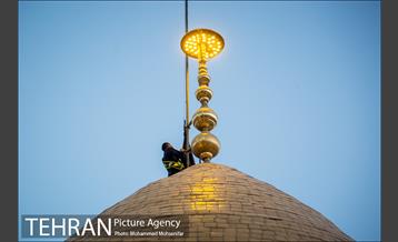 آیین تعویض پرچم حضرت عبدالعظیم حسنی(ع) 16