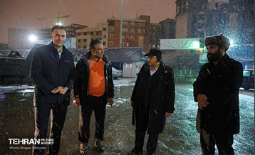بازدید معاون خدمات شهری از سایت‌های برف‌روبی شهرداری تهران 22