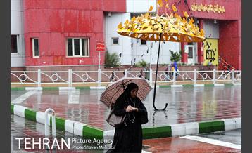 بارش باران پاییزی در تهران 12