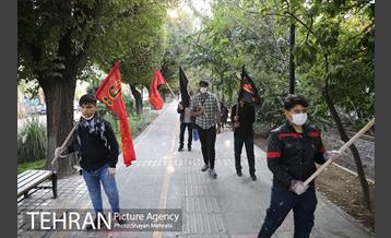 دسته عزاداری دمام زنی در بلوار کشاورز 5