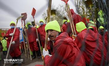 مانور برف روبی در منطقه ۳ تهران 30