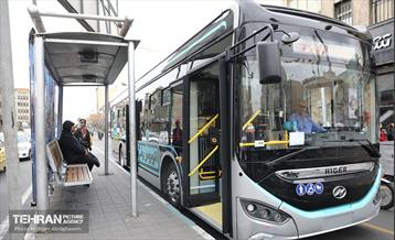 بهره‌برداری از اتوبوس های برقی شهر تهران 1