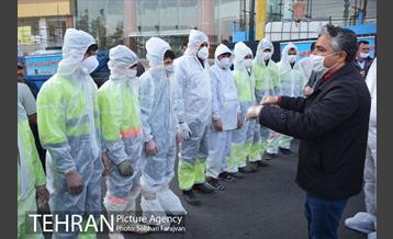 عملیات ضدعفونی معابر محله شوش  3