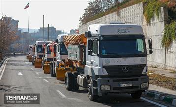 مانور سراسری برف روبی در منطقه 1 تهران 38