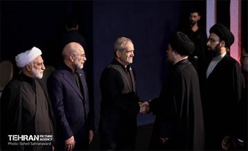 مراسم ادای احترام به پیکر رهبر شهید انقلاب با حضور سران قوا 5