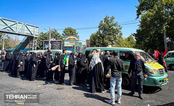خدمت‌رسانی رایگان تاکسی‌های شهری به شرکت‌کنندگان مراسم تشییع پیکر آقای شهید ایران 6
