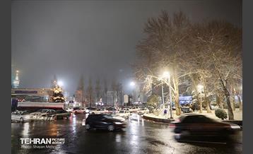 بارش برف زمستانی در معابر شمالی پایتخت - 1 48