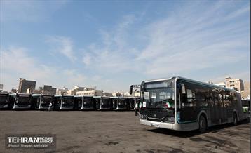 ورود اتوبوس‌های دوکابین جدید به تهران 12
