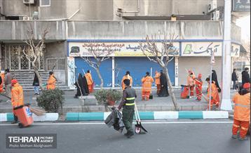 خدمات شهرداری تهران در پایان راهپیمایی ۲۲ بهمن - ۲ 10