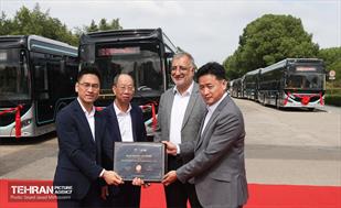 آیین رونمایی و تحویل 110 دستگاه اتوبوس جدید برقی پایتخت در کشور چین 10
