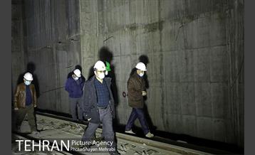 بازدید مهندس امام از پروژه پایانه زیرزمینی خط 4 مترو تهران 7