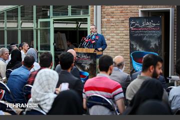 مراسم رونمایی از یادبود خبرنگاران شهید غزه در خانه روزنامه‌نگاران شهر 15