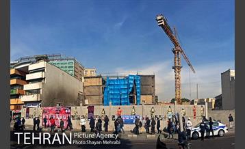 دومین سالگرد شهدای پلاسکو در محل این واقعه 15