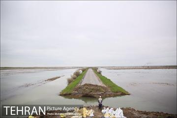 جلوگیری از ورود اب گرگان رود به شهر اق قلا 13