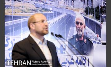 آیین بهره برداری از پروژه های امتداد بزرگراه شهید حکیم و تونل شهدای غزه 17