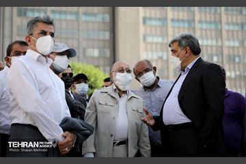 بازدید پیروز حناچی و مهدی چمران از پروژه خانه شهر(بلدیه قدیم) 22