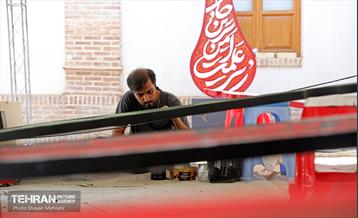 آماده سازی ۴۰۰ تیغه علامت منقش به القاب اباعبدالله الحسین(ع) 19