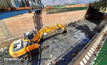 ترمیم و مرمت کانال سرخه حصار در شرق تهران 26
