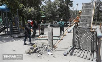 بوستان ایثار در منطقه ۲۰ به چرخه خدمت بازگشت 8