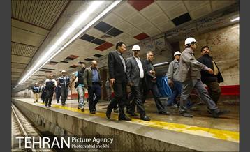 بازدید سرپرست شهرداری تهران از خط 6 مترو تهران 23