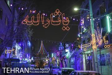 آذین بندی منطقه 21 در ایام شعبانیه 17