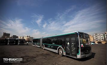 ورود اتوبوس‌های دوکابین جدید به تهران 4