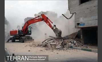 تخریب پاساژ توحید 1