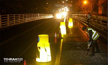 مرمت و بازسازی روکش پل تقاطع حافظ و طالقانی 15