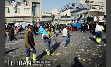 خدمات رسانی شهرداری تهران در آیین تشییع سردار شهید قاسم سلیمانی -2 14