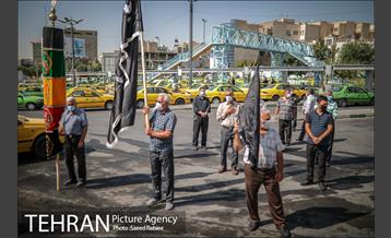 تکیه سیار عزای حسینی در پایانه تاکسیرانی سازمان آب 9