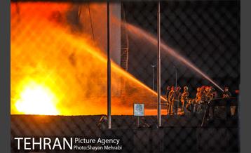 آتش سوزی در مخزن سوخت پالایشگاه تهران 16