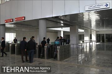 افتتاح خط و ایستگاه مترو نمایشگاه شهر آفتاب 23