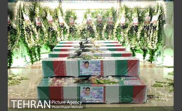 تشییع شهدای آتش نشان در شبستان مصلی 29