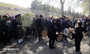 تشییع پیکر پاک و مطهر شهید گمنام در فدراسیون تیراندازی 23