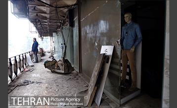 تخلیه اجناس مغازه های باقی مانده ساختمان پلاسکو -2 3