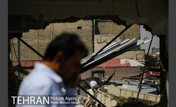 رفع خطر طبقه سوم پاساژ 102 در خیابان امام خمینی(ره)  18