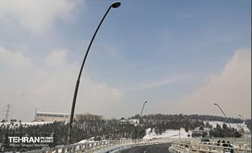 تهران برفی از نمای برج میلاد 18