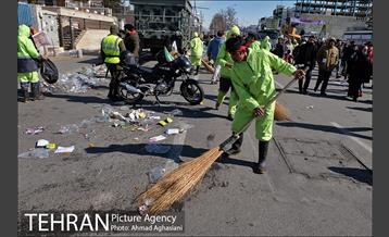 خدمات شهرداری تهران در راهپیمایی ۲۲ بهمن -2 9