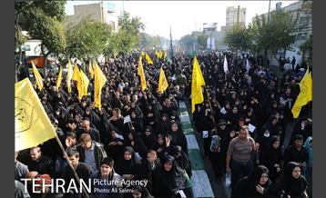 حضور شهروندان منطقه 15 در راهپیمایی اربعین امام حسین(ع) 7