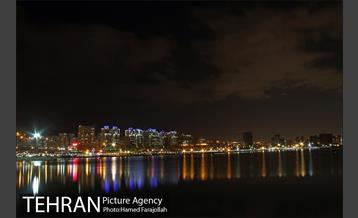 نمای غروب و شب دریاچه خلیج فارس 16