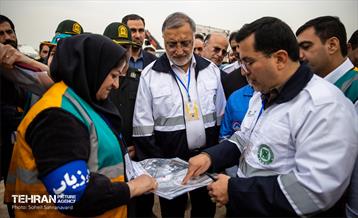 بازدید شهردار تهران از مانور تمرین اسکان اضطراری 14