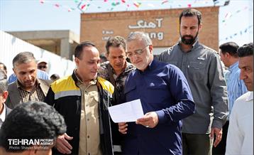 آیین تست گرم مسیر پایانی خط ۷ مترو تهران و بهره‌برداری از ورودی دوم ایستگاه آهنگ 3