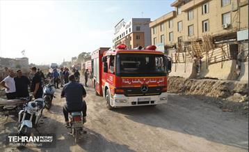 حریق در بازار آهن شادآباد 34