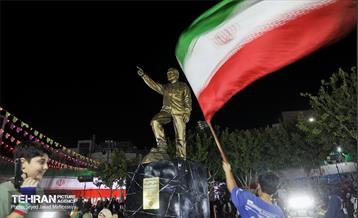 رونمایی از تندیس شهید سردار حاجی‌زاده در میدان ابوذر 5