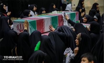 مراسم وداع با پیکرهای مطهر ۱۱۰ شهید گمنام دفاع مقدس 10