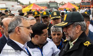 بازدید شهردار تهران از مانور تمرین اسکان اضطراری 25